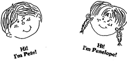 HI! I'M PETE HI! I'M PENELOPE logo