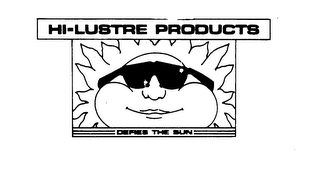 HI-LUSTRE PRODUCTS DEFIES THE SUN logo