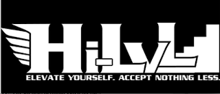 HI-LVL ELEVATE YOURSELF. ACCEPT NOTHING LESS. logo