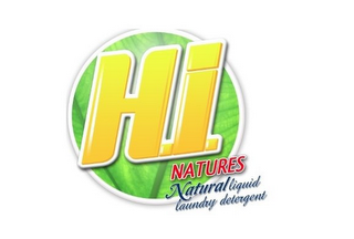 H.I. NATURES NATURAL LIQUID LAUNDRY DETERGENT logo