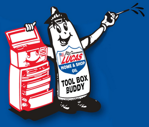 HI-PERFORMANCE LUCAS HOME & SHOP OIL TOOL BOX BUDDY logo
