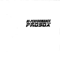 HI-PERFORMANCE PROSOX logo