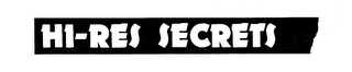 HI-RES SECRETS logo