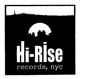 HI-RISE RECORDS, NYC logo