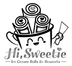 HI, SWEETIE ICE CREAM ROLLS & DESSERTS logo