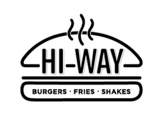 HI-WAY BURGERS FRIES SHAKES logo