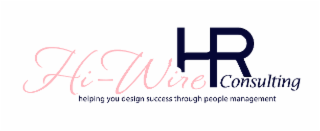 HI-WIRE HR CONSULTING HELPING YOU DESIGN SUCCESS THROUGH PEOPLE MANAGEMENT logo