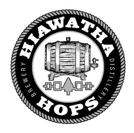 HIAWATHA HOPS BREWERY DISTILLERY logo