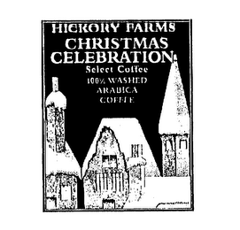 HICKORY FARMS CHRISTMAS CELEBRATION SELECT COFFEE 100% WASHED ARABICA COFFEE logo