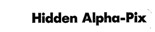 HIDDEN ALPHA-PIX logo