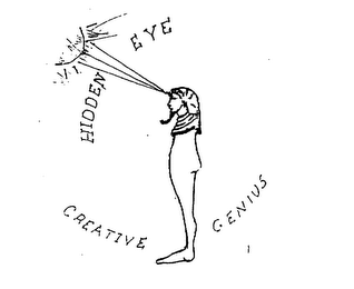 HIDDEN EYE CREATIVE GENIUS logo