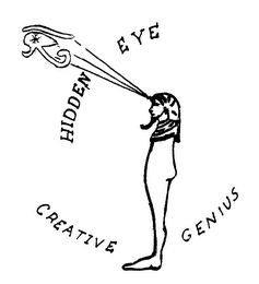 HIDDEN EYE CREATIVE GENIUS logo