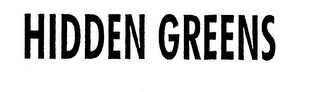 HIDDEN GREENS logo