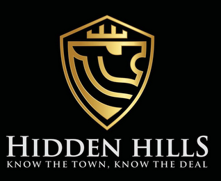 HIDDEN HILLS KNOW THE TOWN, KNOW THE DEAL logo