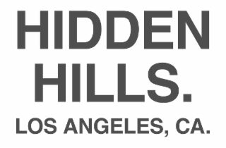 HIDDEN HILLS. LOS ANGELES, CA. logo