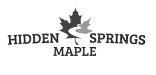 HIDDEN SPRINGS MAPLE logo