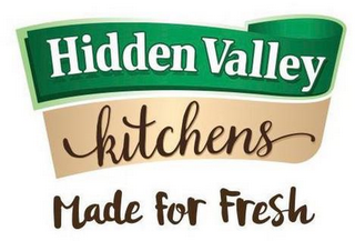 HIDDEN VALLEY KITCHENS MADE FOR FRESH logo