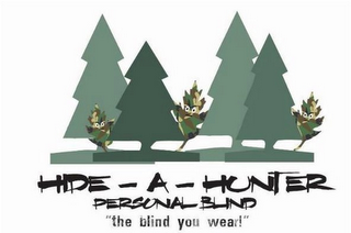 HIDE-A-HUNTER PERSONAL BLIND "THE BLINDYOU WEAR!" logo
