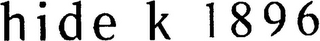 HIDE K 1896 logo