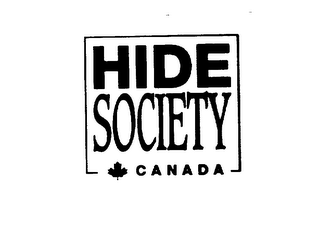 HIDE SOCIETY CANADA logo
