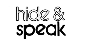 HIDE & SPEAK logo