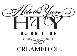 HIDE THE YEARS HTY GOLD CREAMED OIL logo