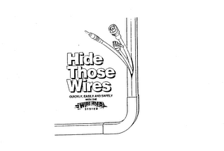 HIDE THOSE WIRES QUICKLY, EASILY AND SAFELY WITH THE WIRE HIDER SYSTEM logo