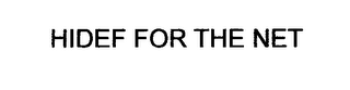 HIDEF FOR THE NET logo