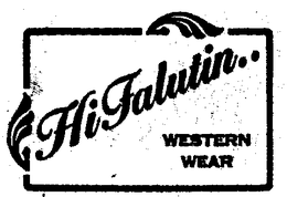 HIFALUTIN..WESTERN WEAR logo