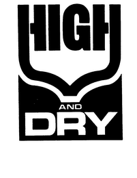 HIGH AND DRY logo