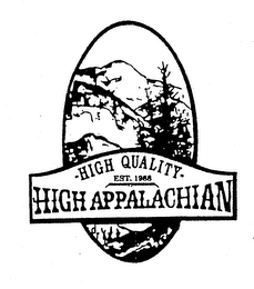 HIGH APPALACHIAN HIGH QUALITY EST. 1988 logo