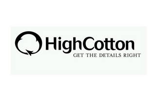 HIGH COTTON GET THE DETAILS RIGHT logo