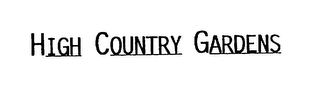 HIGH COUNTRY GARDENS logo