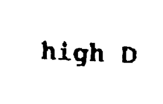 HIGH D logo