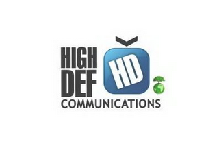 HIGH DEF COMMUNICATIONS HD logo