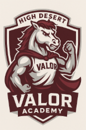 HIGH DESERT VALOR ACADEMY VALOR logo