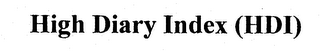 HIGH DIARY INDEX (HDI) logo