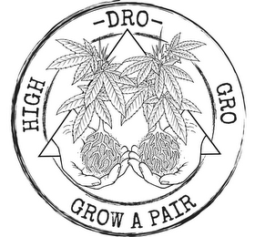 HIGH DRO GRO GROW A PAIR logo