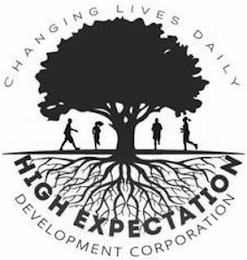 HIGH EXPECTATION DEVELOPMENT CORPORATION CHANGING LIVES DAILY logo