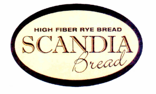 HIGH FIBER RYE BREAD SCANDIA BREAD logo