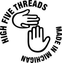 HIGH FIVE THREADS MADE IN MICHIGAN logo