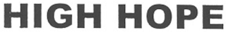HIGH HOPE logo