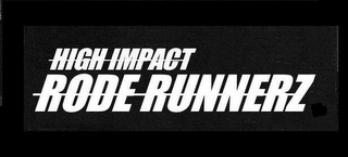 HIGH IMPACT RODE RUNNERZ logo