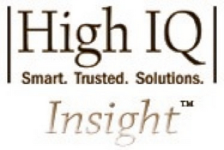 HIGH IQ SMART. TRUSTED. SOLUTIONS. INSIGHT logo