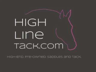 HIGH LINE TACK.COM HIGH-END. PRE-OWNED. SADDLES AND TACK. logo
