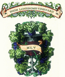 HIGH LONESOME VINEYARD HLV logo