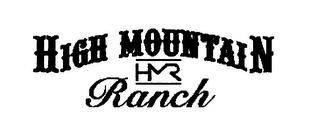 HIGH MOUNTAIN RANCH HMR logo