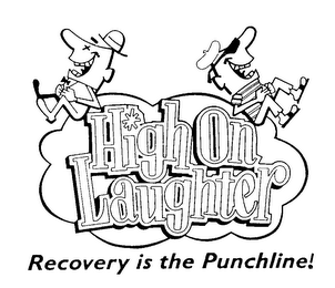 HIGH ON LAUGHTER RECOVERY IS THE PUNCHLINE! logo