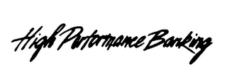 HIGH PERFORMANCE BANKING logo
