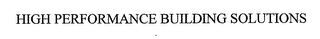 HIGH PERFORMANCE BUILDING SOLUTIONS logo